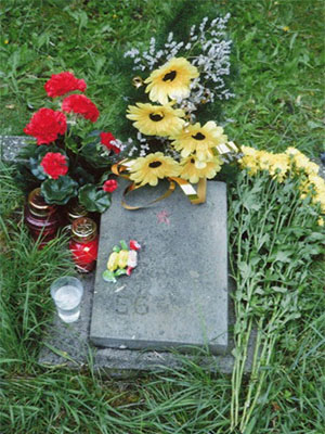 Могила С. М. Бабкина на кладбище погибших советских воинов в г. Бытом. Польша