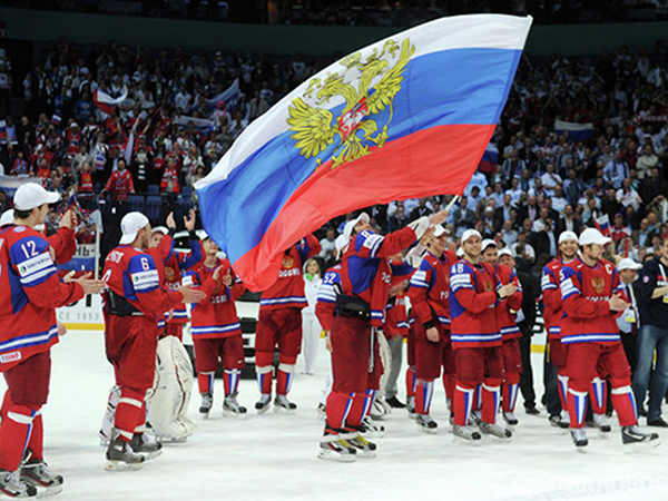 Хоккеисты сборной России на Чемпионате мира