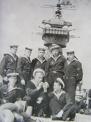 На крейсере. 1956 г.
