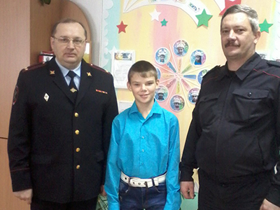 Подполковник полиции Роман Войщев, Роберт Брулёв и подполковник внутренней службы Андрей Белоус 