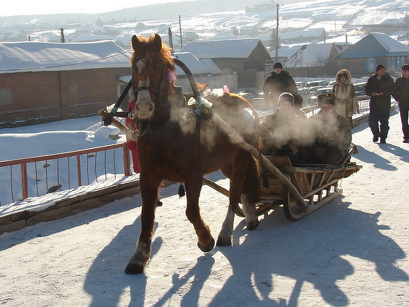 В Багаряке проводили зиму всем селом