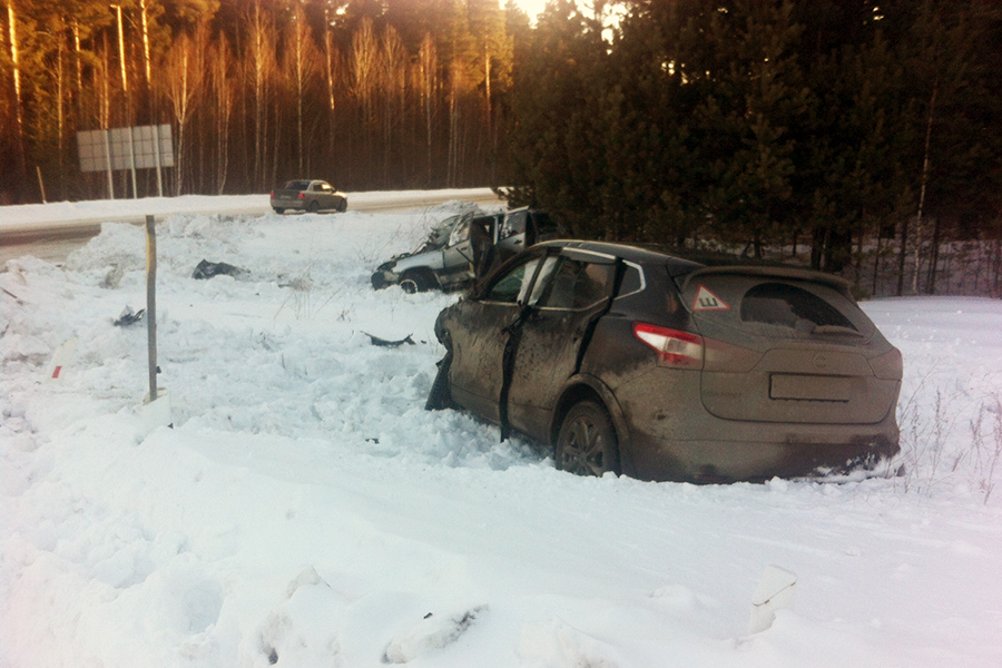 Страшная авария произошла на автодороге в Каслинском районе