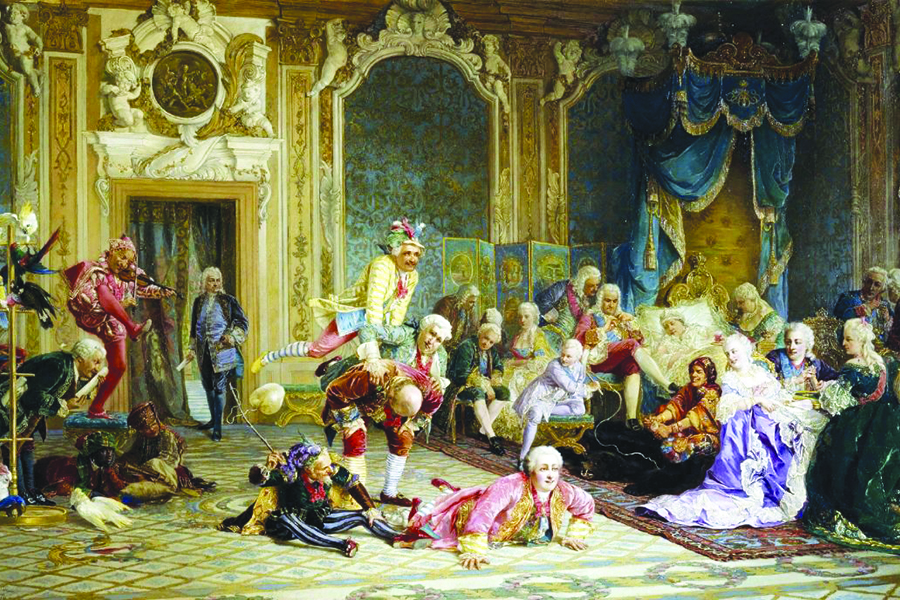 Картина «Шуты в спальне Анны Иоанновны», Якоби В. И., 1872 год